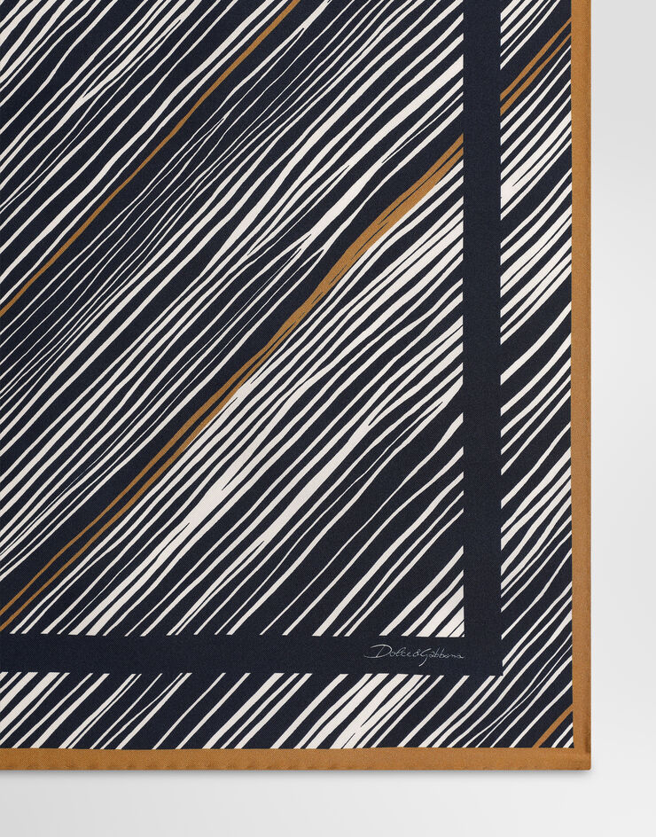 Dolce & Gabbana 70x70 striped silk twill scarf Dolce & Gabbana 70x70 striped silk twill scarf GQ348EG0TK6
