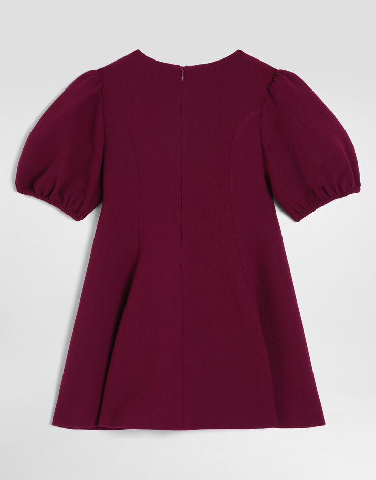 Dolce & Gabbana Double wool crêpe dress Fuchsia L54DV6FU207