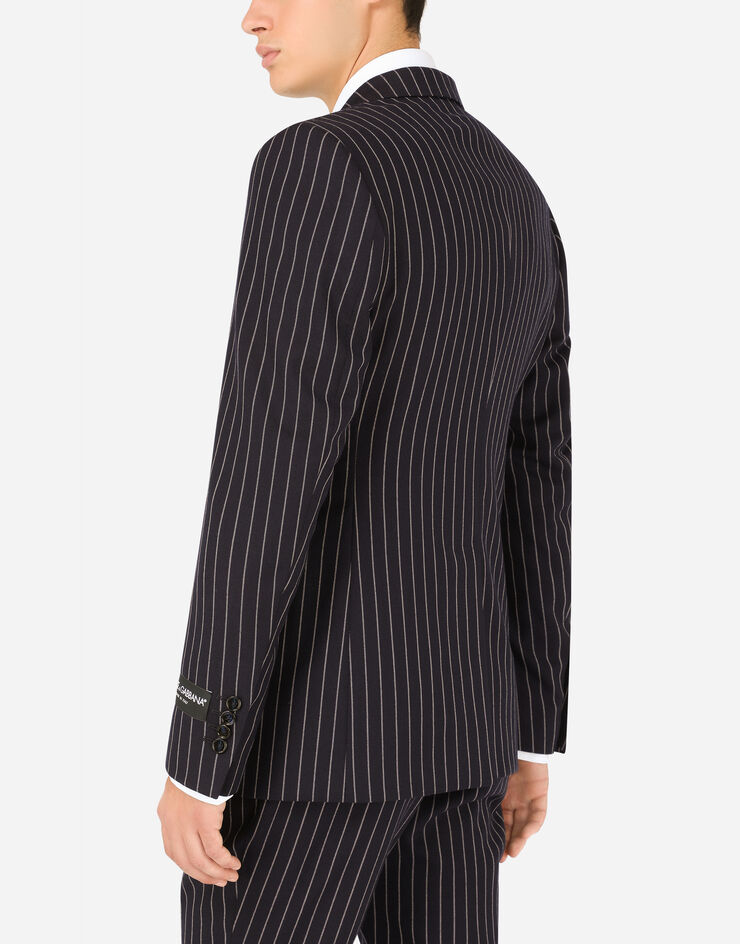 Dolce & Gabbana Double-breasted pinstripe wool Sicilia-fit jacket Multicolor G2PQ5TFR2XI