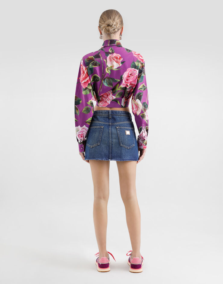 Dolce & Gabbana Minifalda de denim  Multicolor F4C2TDG8MR2