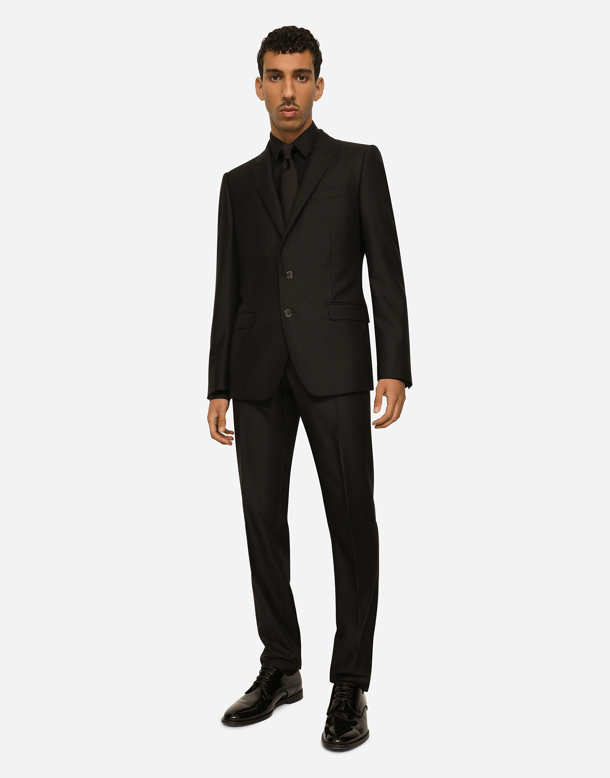 激安単価で silk and Wool Martini-fit Men for Black in suit セットアップ
