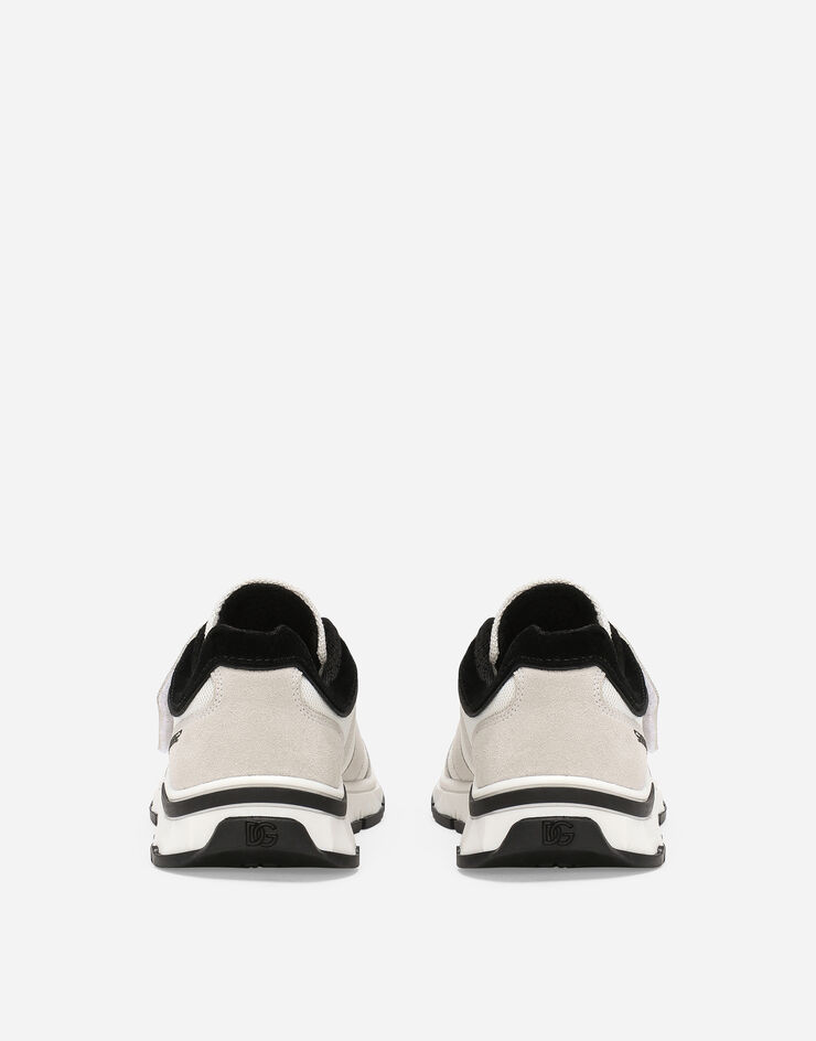 Dolce & Gabbana Sneaker aus Materialmix Weiss DA5187AA954