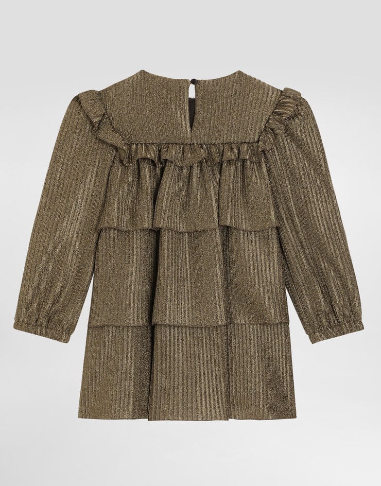 Dolce & Gabbana Lamé fabric dress Dolce & Gabbana Lamé fabric dress Gold L54DC2FRMD8