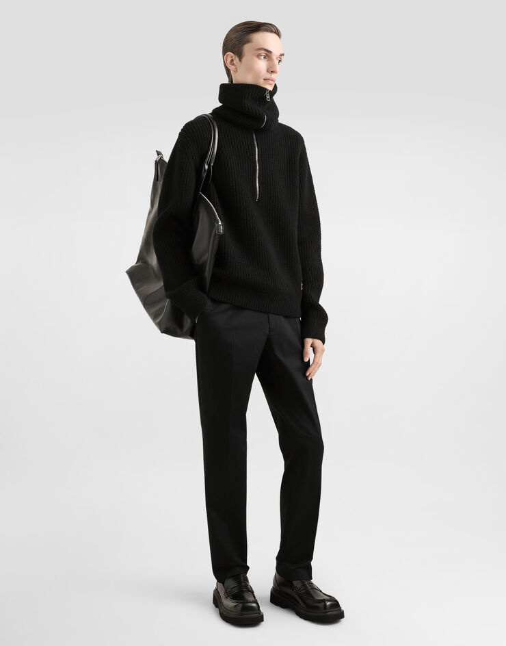 Dolce & Gabbana 棉质精裁长裤 黑 GP0K3TFUFL3