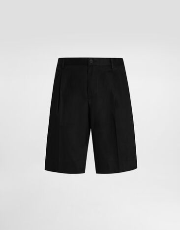 Dolce & Gabbana Cotton gabardine trousers Black GW0MAZFUFNV