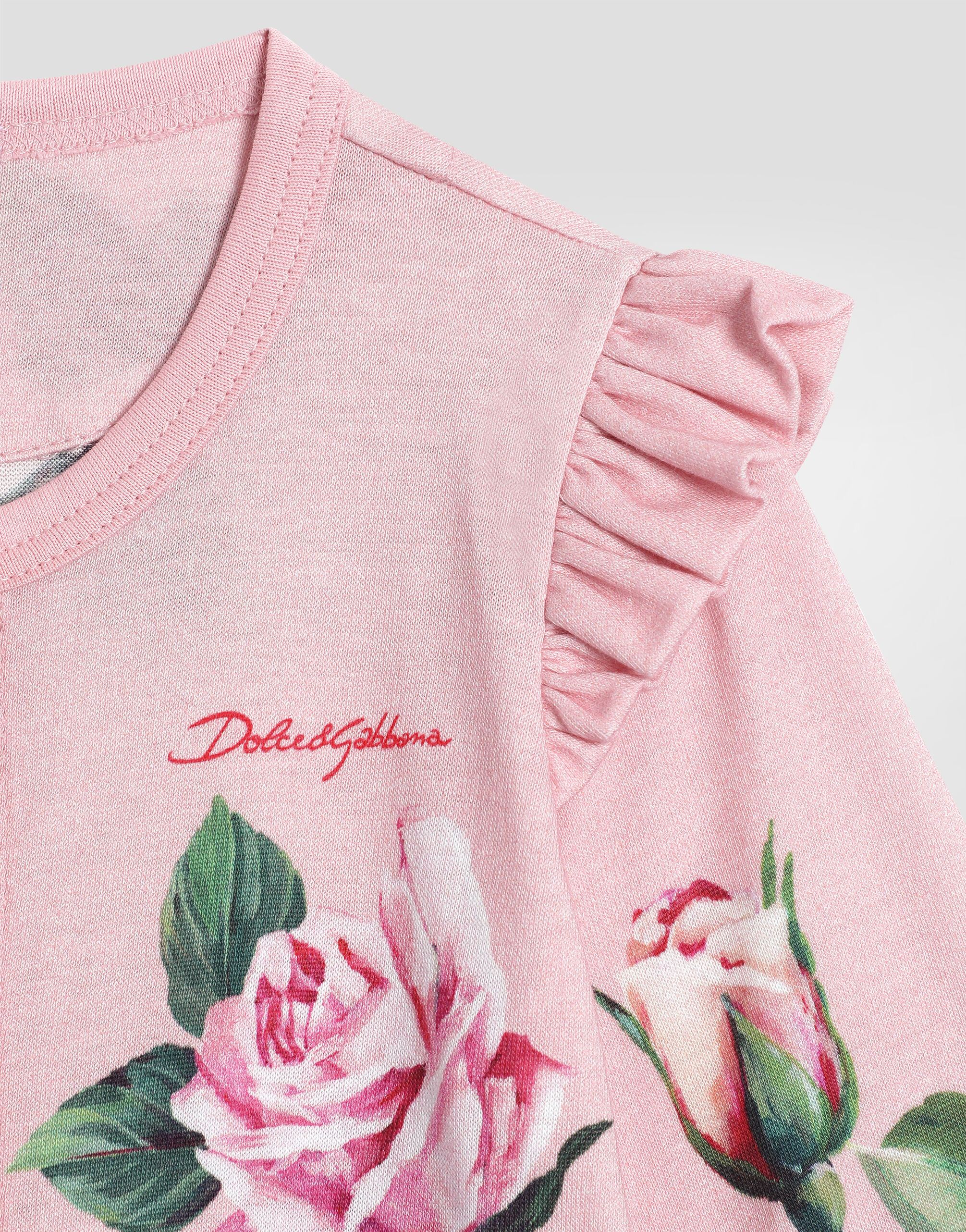 3-piece jersey gift set with rose print in Print for Girls