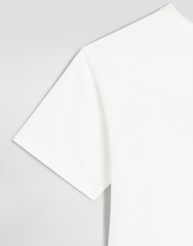 Dolce & Gabbana T-shirt en jersey avec logo Dolce & Gabbana T-shirt en jersey avec logo White L4JTHVG7P4Y
