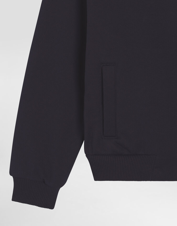 Dolce & Gabbana Sudadera con cremallera y parche  Blue L4JWMSG7PMH