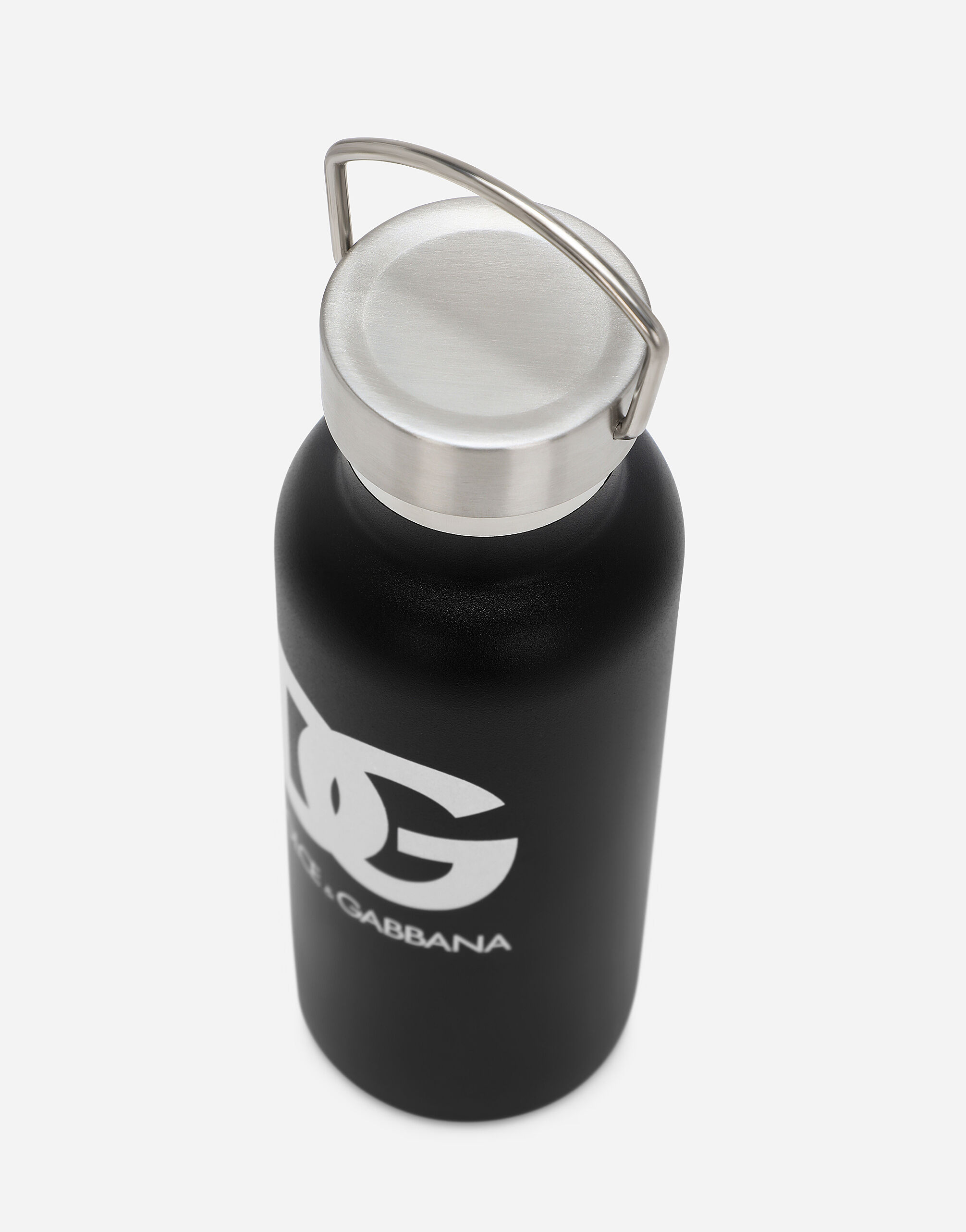 Printed steel water bottle in Black for Boys | Dolce&Gabbana®