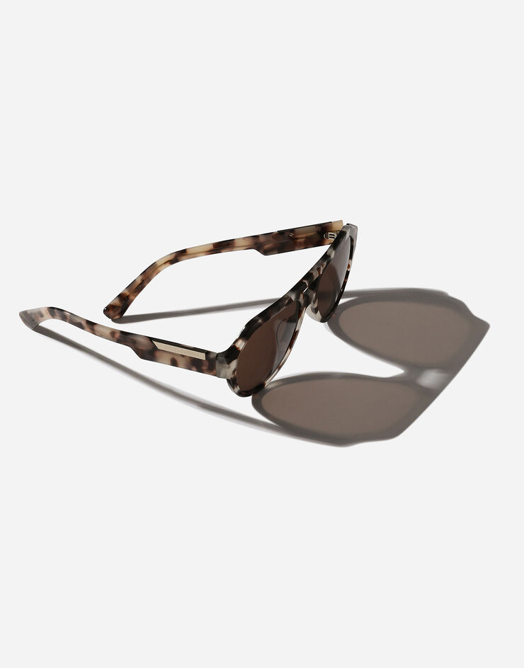 Dolce & Gabbana Mirror logo sunglasses 베이지 하바나 VG446EVP473