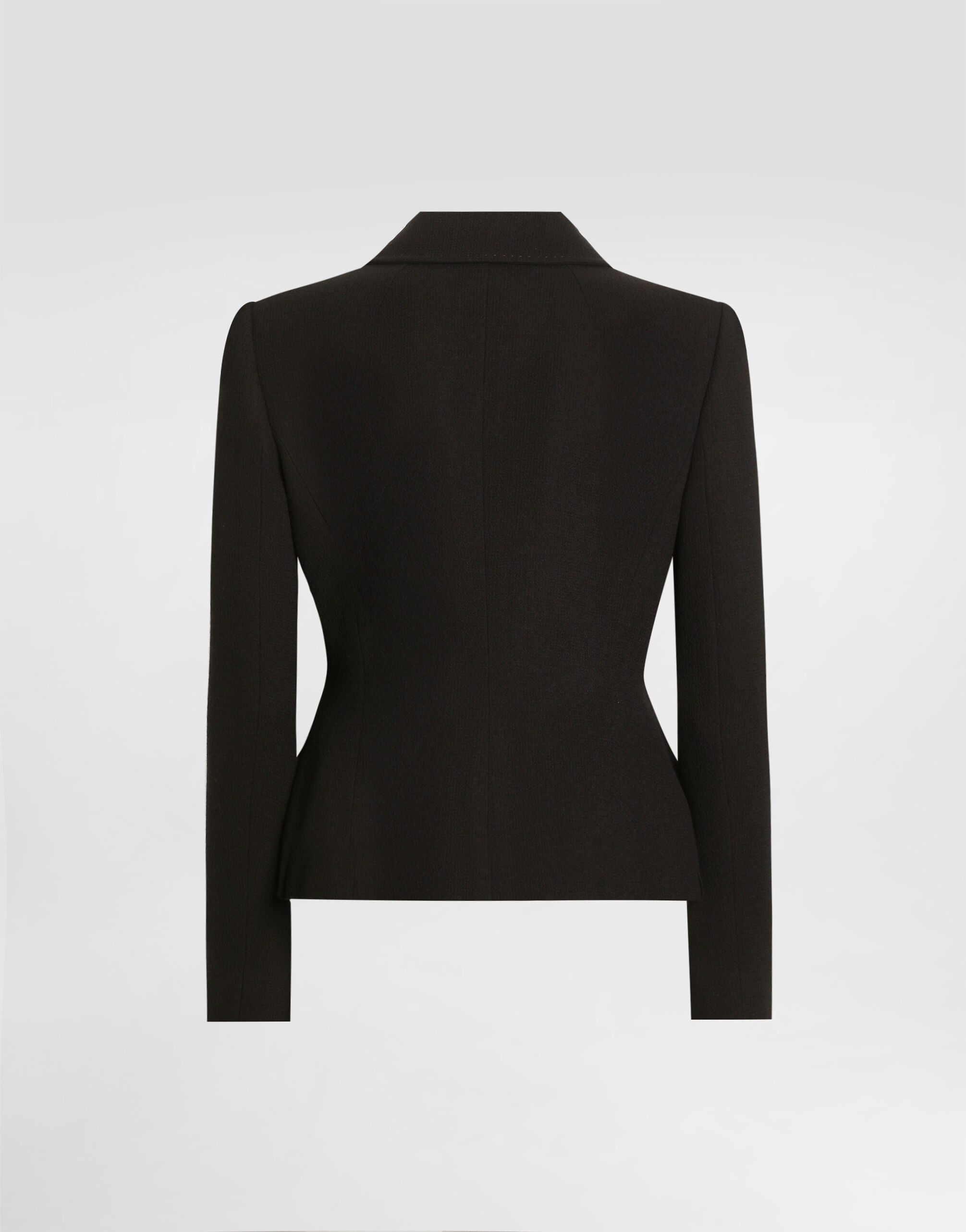 Blackのウィメンズ Wool single-breasted jacket | Dolce&Gabbana®