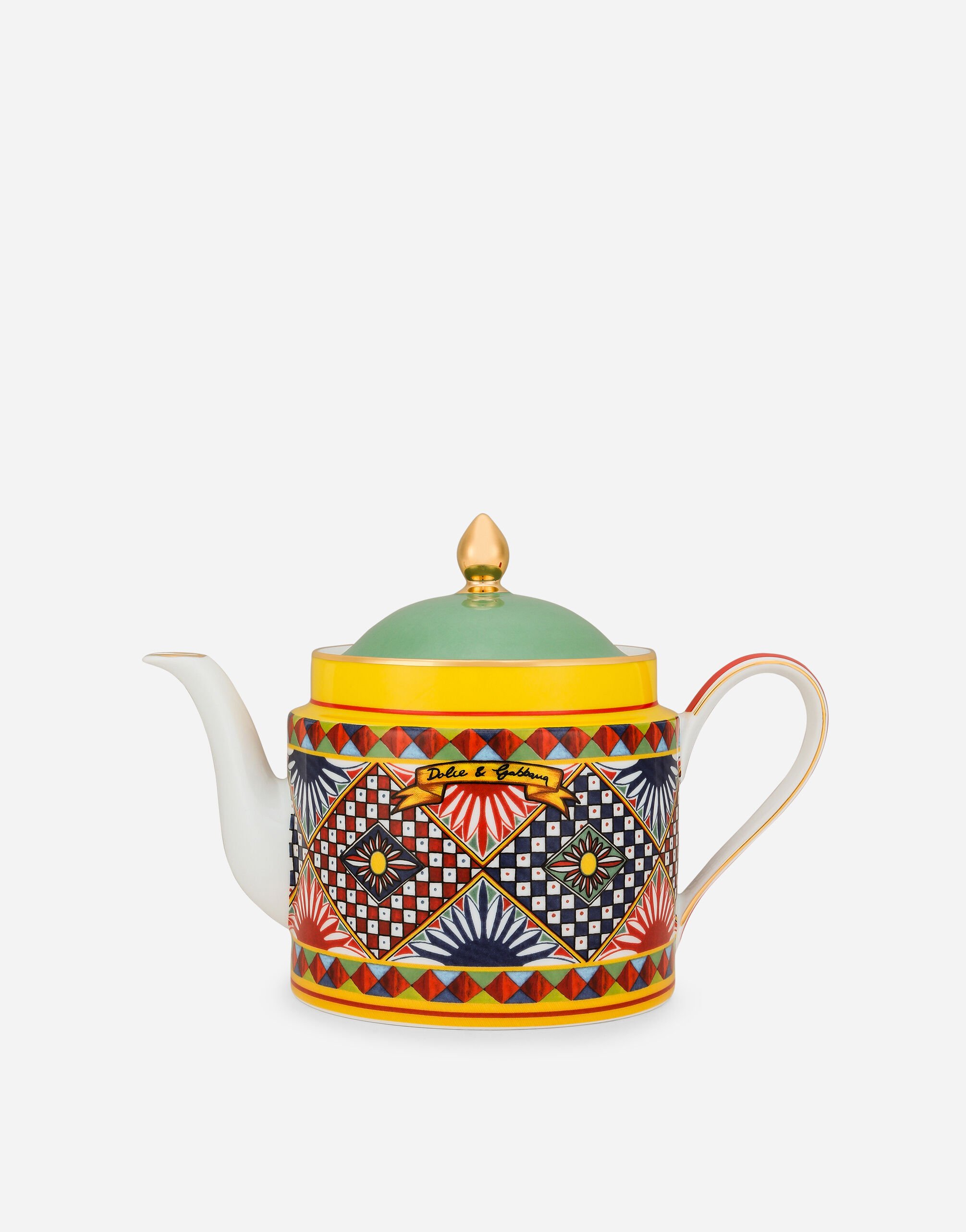 Porcelain Teapot in Multicolor | Dolce&Gabbana® US Porcelain Teapot in Multicolor | Dolce&Gabbana® US
