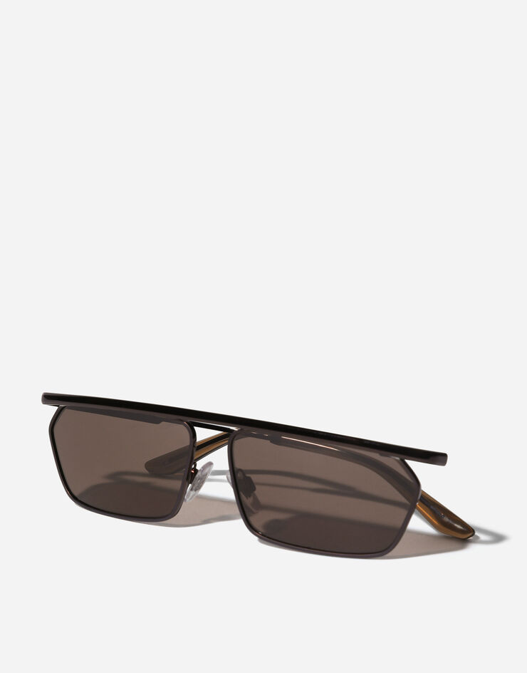 Dolce & Gabbana نظارة شمسية Metal Classic بني VG2327VM673