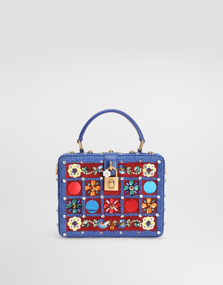 Dolce & Gabbana Dolce Box Handtasche mit Stickerei Multicolor BB5970A0415