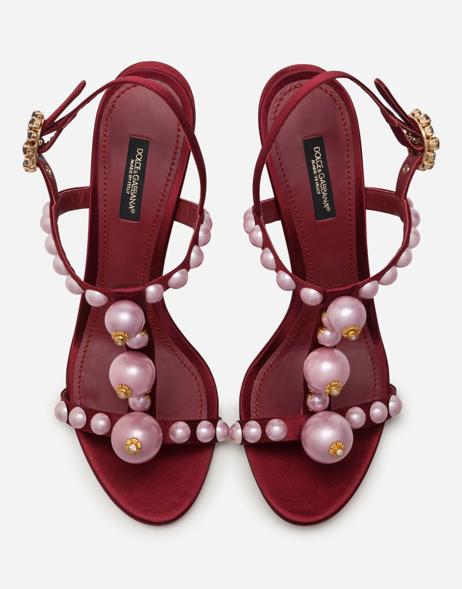 Dolce and sale gabbana pearl sandals