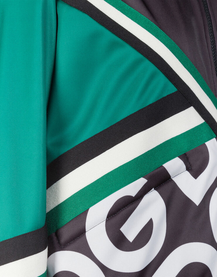 Dolce & Gabbana ZIP- UP SWEATSHIRT WITH DG LOGO PRINT Dolce & Gabbana ZIP- UP SWEATSHIRT WITH DG LOGO PRINT MULTICOLORE F9G55TFI7AK