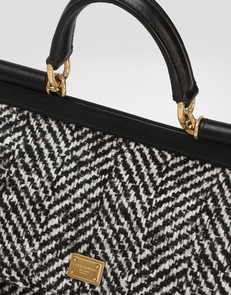 Dolce & Gabbana Sac à main Sicily moyen format en tissu à chevrons Multicolore BB6003BH250