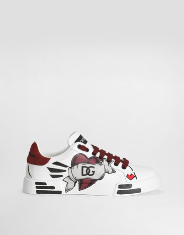 Dolce & Gabbana Portofino light strobel nappa calfskin sneakers Red CK2398AE083