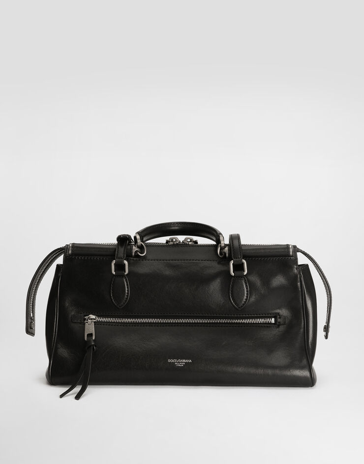Dolce & Gabbana Medium Vittoria calfskin bag Black BB7844AW118