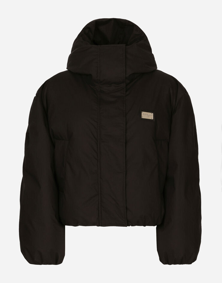 Dolce & Gabbana 쇼트 나일론 재킷 블랙 F9R12TGDBVL