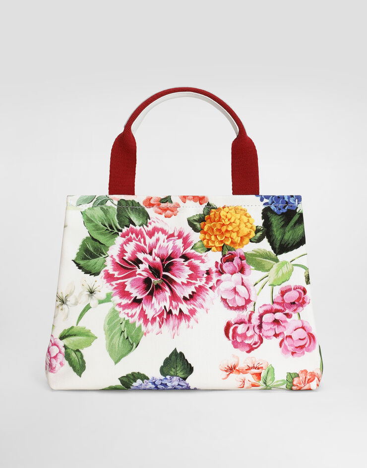 Dolce & Gabbana Canvas handbag with floral print Print EB0116A6571