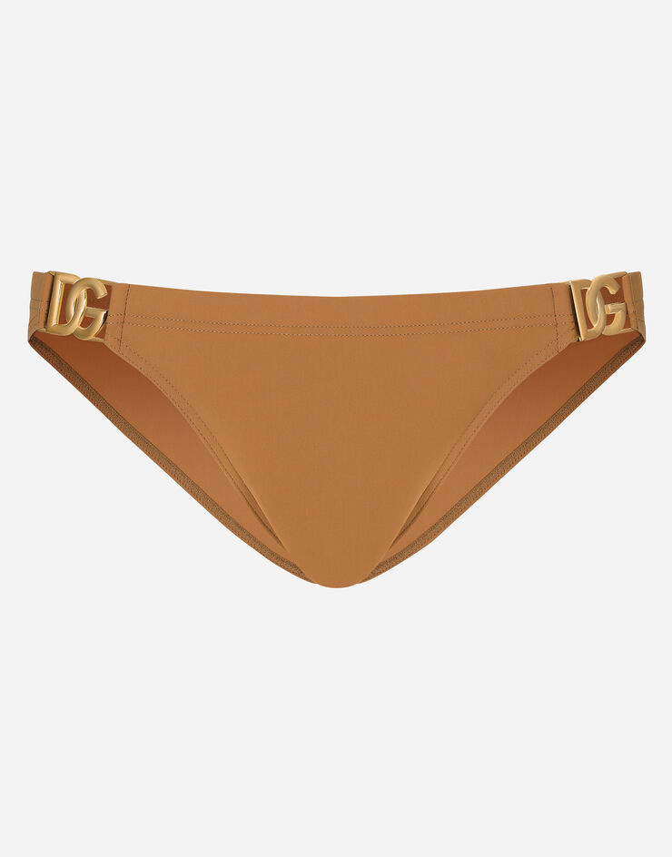 Dolce & Gabbana Swim briefs with DG hardware Brown M4A63JFUGA2