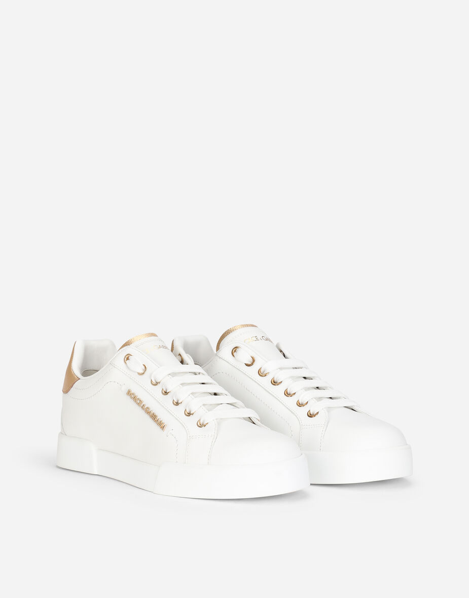 PLUME NAPPA SNEAKERS IN WHITE LAMBSKIN