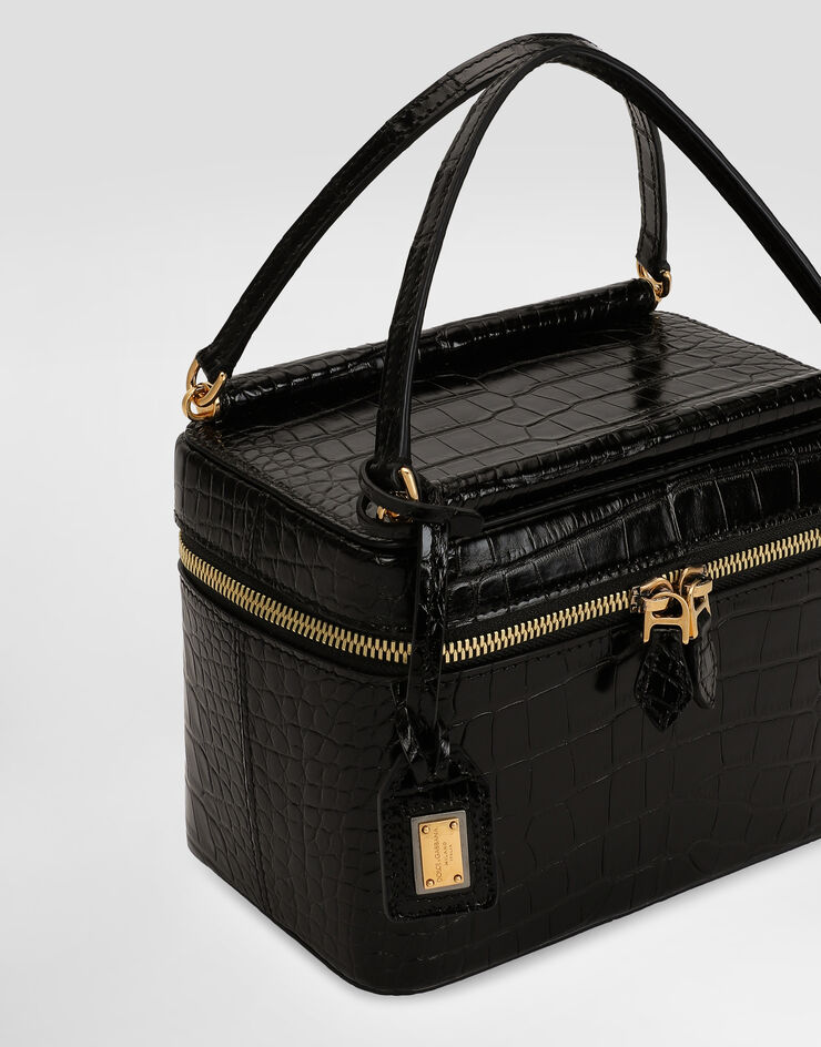 Dolce & Gabbana Sicily handbag in alligator leather Black BB7732B2EM0