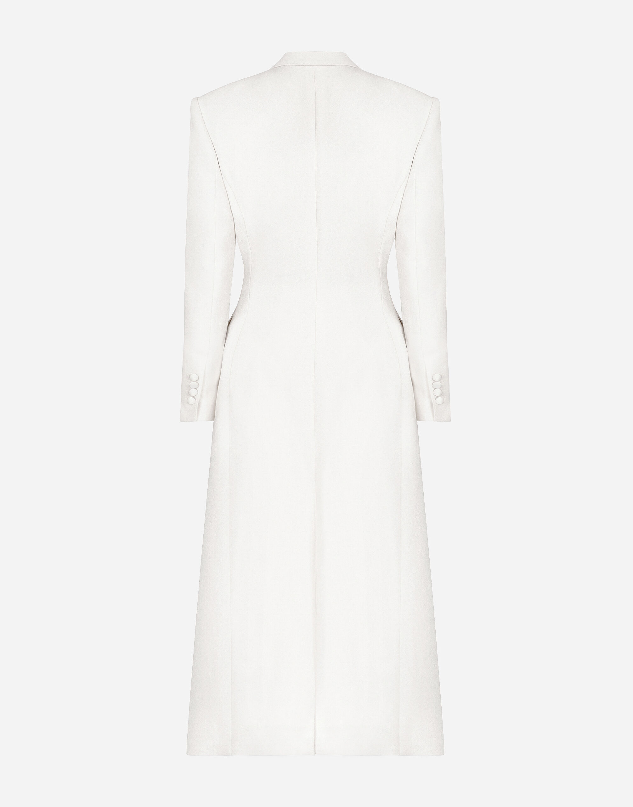 Long double-breasted wool cady coat - thumbnail 2