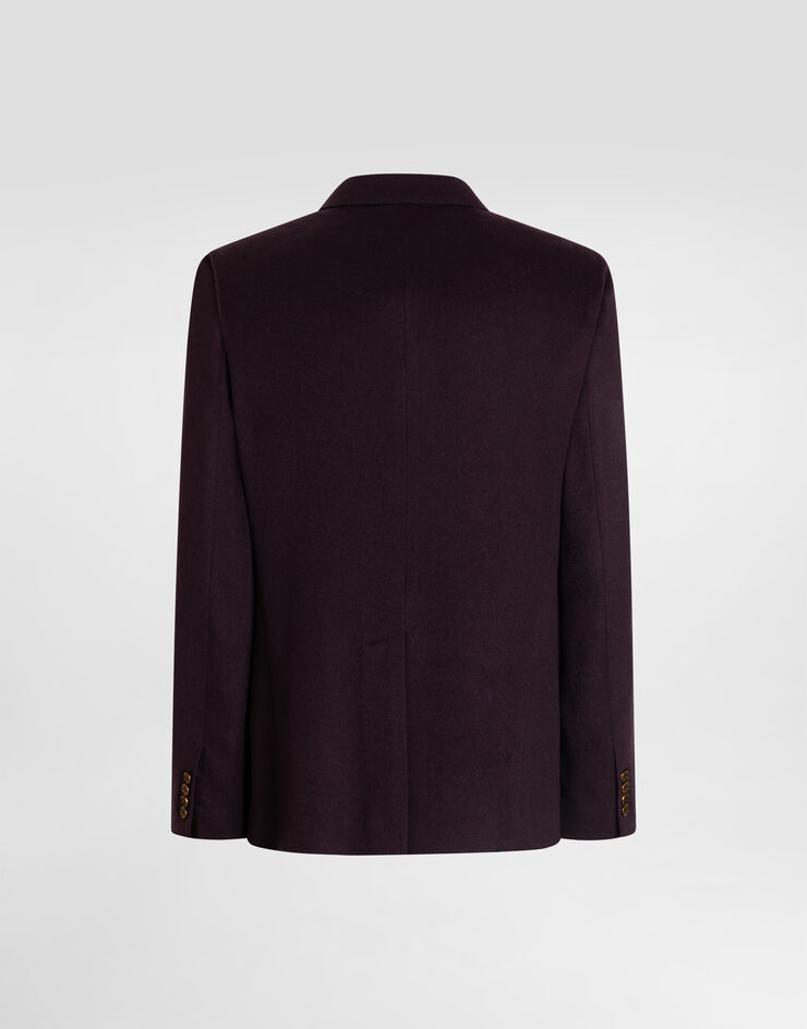 Dolce & Gabbana Double-breasted portofino cashmere jacket Purple G2NZ2TGJ763