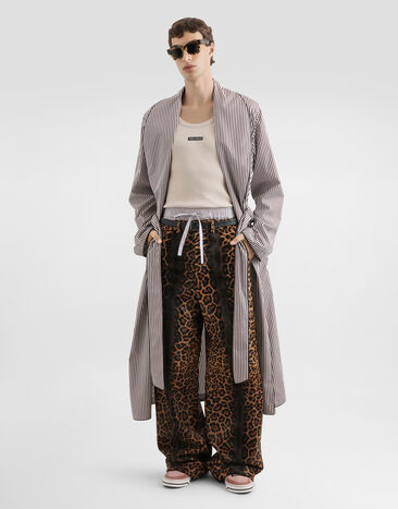 Dolce & Gabbana Leopard-print calfskin trousers Multicolor GP16OLHULXR