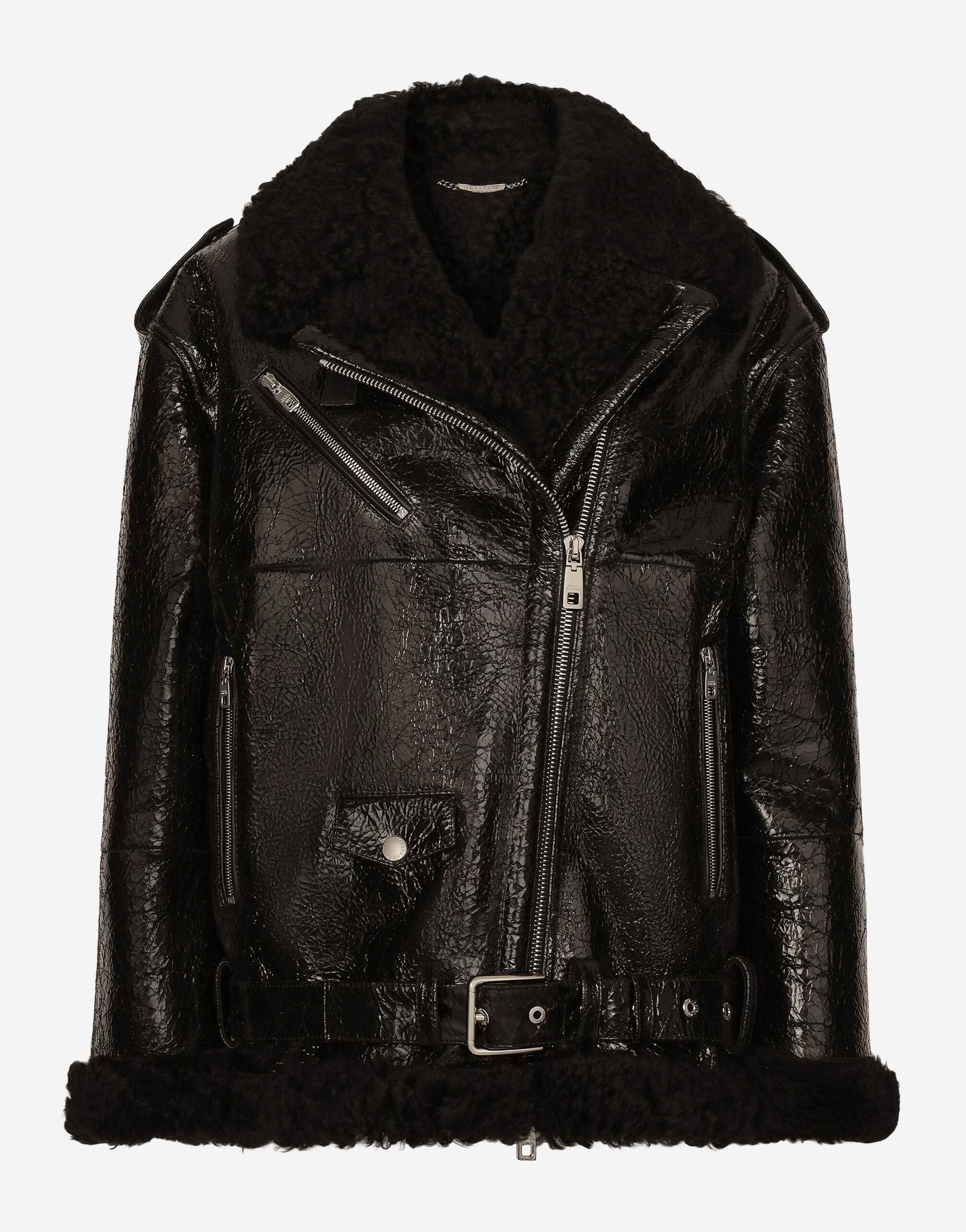 Dolce & Gabbana Shearling jacket Black F0D1OTFUMG9