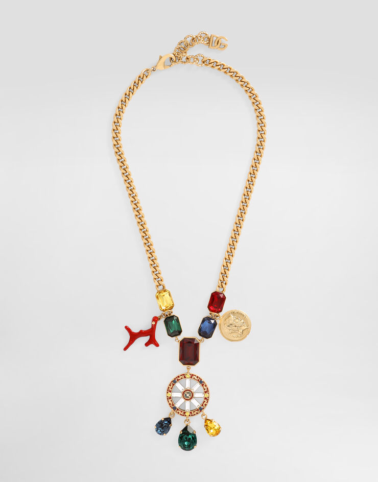 Dolce & Gabbana Carretto wheel necklace Gold WNS6C5W1111