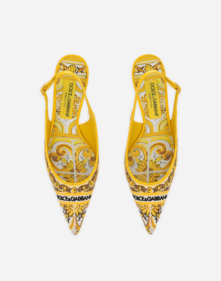 Slingbacks with majolica embroidery in Print for Women 