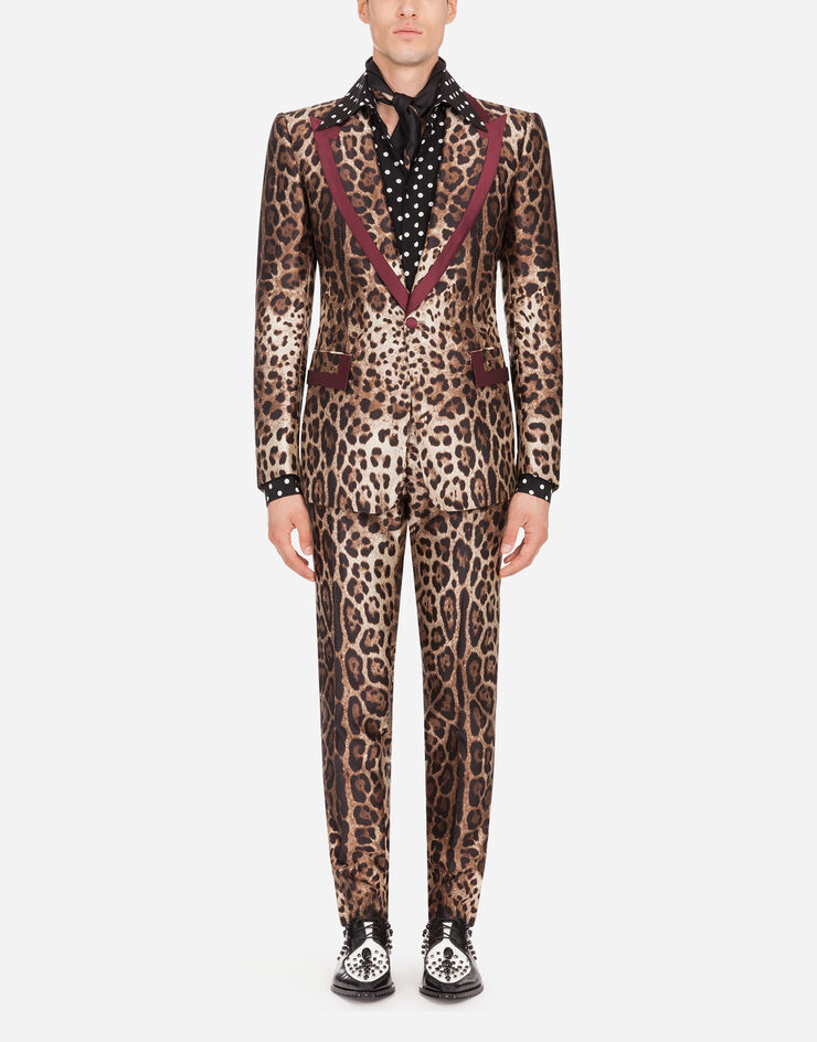 Dolce & Gabbana Silk mikado pants with leopard print IMPRIMÉ ANIMALIER GY7BMTIS1B8