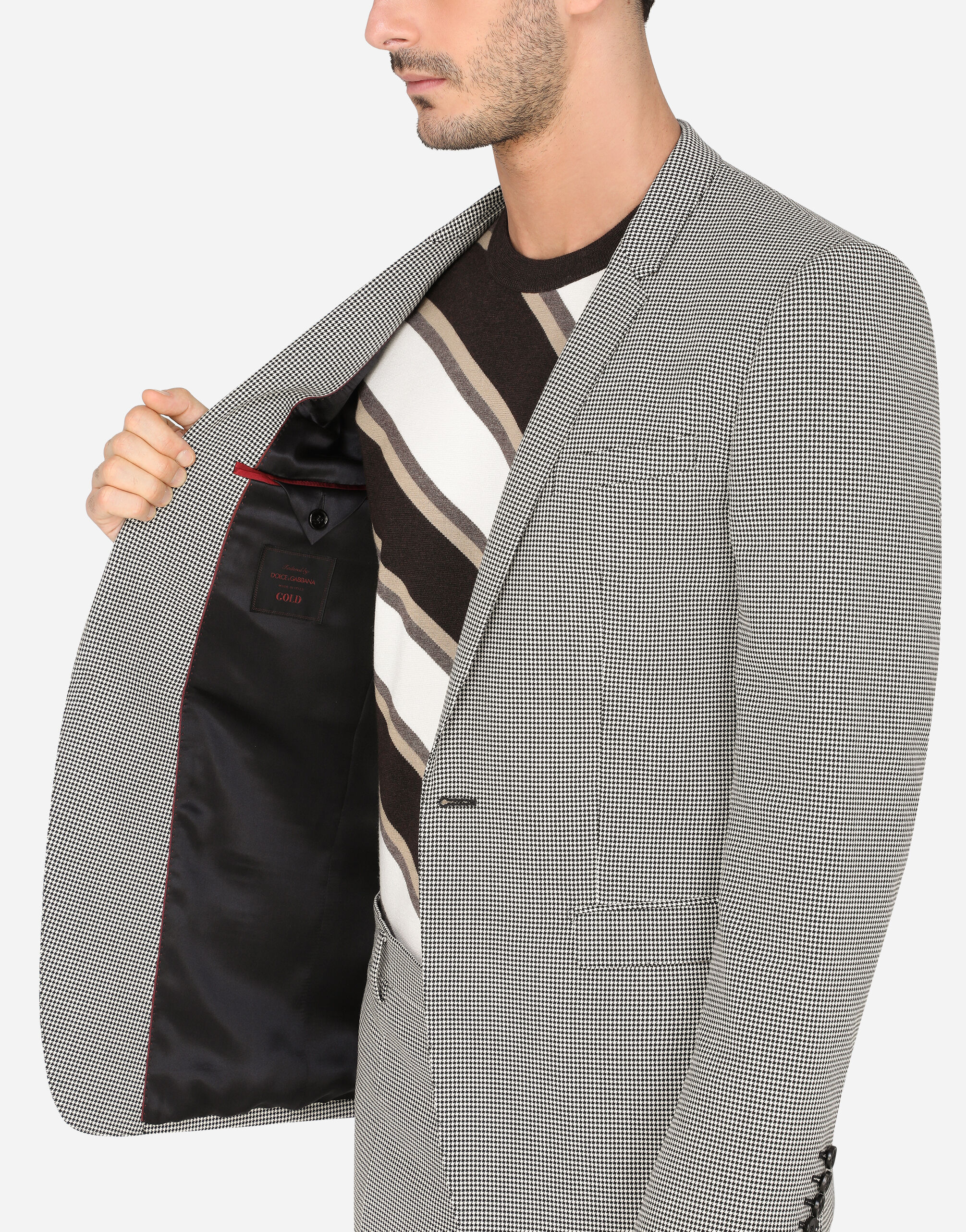 D&Gのジャケット Dolce&Gabbana】ストレッチパッチワークデニムジャケット (Dolce