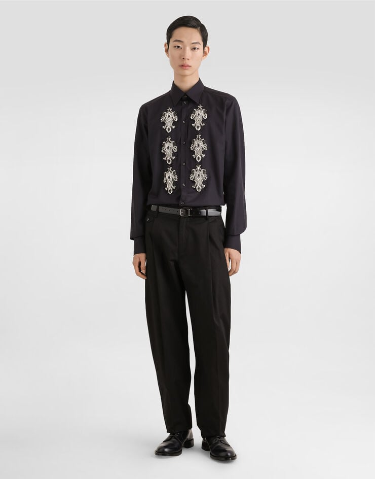 Dolce & Gabbana Striped cotton martini shirt Dolce & Gabbana Striped cotton martini shirt Multicolor G5ML1ZFR5US