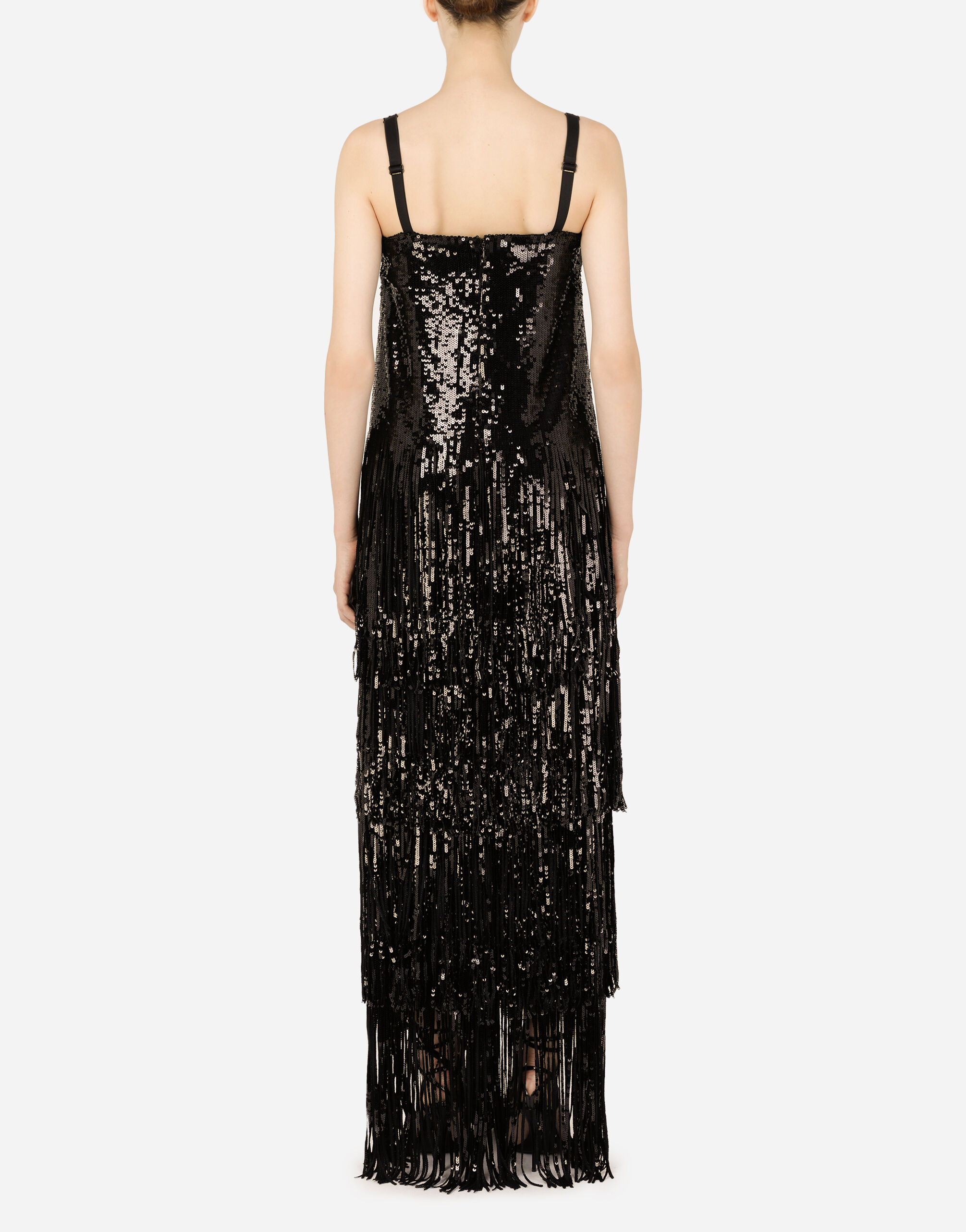 Dress the population top roxy sequin fringe dress