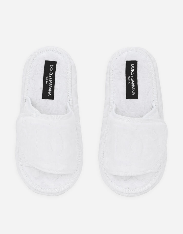 Dolce & Gabbana Terry Cotton Plateau Slippers Multicolor TCF011TCAGM