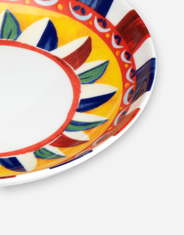 Dolce & Gabbana Set 2 Porcelain Soup Plates Multicolor TC0S05TCA31