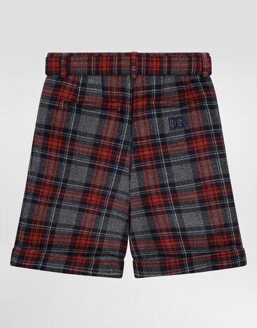 Dolce & Gabbana Wool blend tartan bermuda shorts Multicolor L53Q45FQMFZ