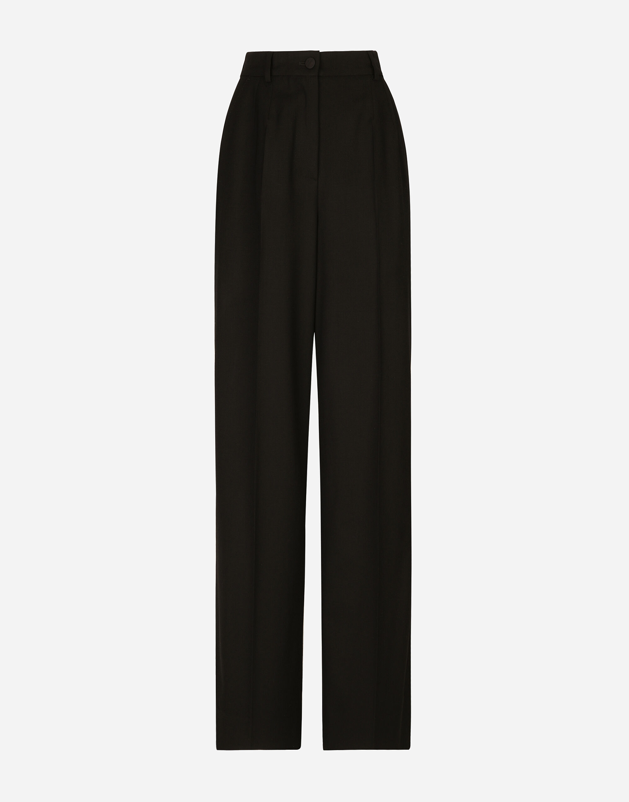 Dolce & Gabbana Pantalon palazzo en sergé Imprimé FTC3HTHS5Q0