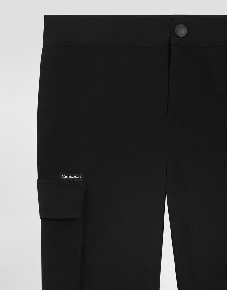 Dolce & Gabbana DG logo nylon trousers Black L4JPLNG7PVL