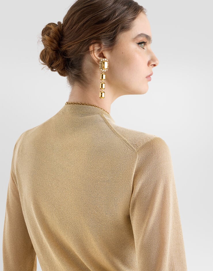 Dolce & Gabbana Metallic viscose cardigan Dolce & Gabbana Metallic viscose cardigan Multicolor FXVDZZJGMI3