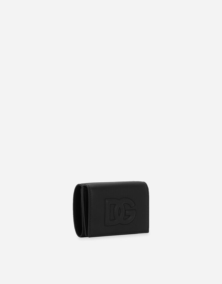 Dolce & Gabbana DG Logo French Flap wallet Black BI3276AG081