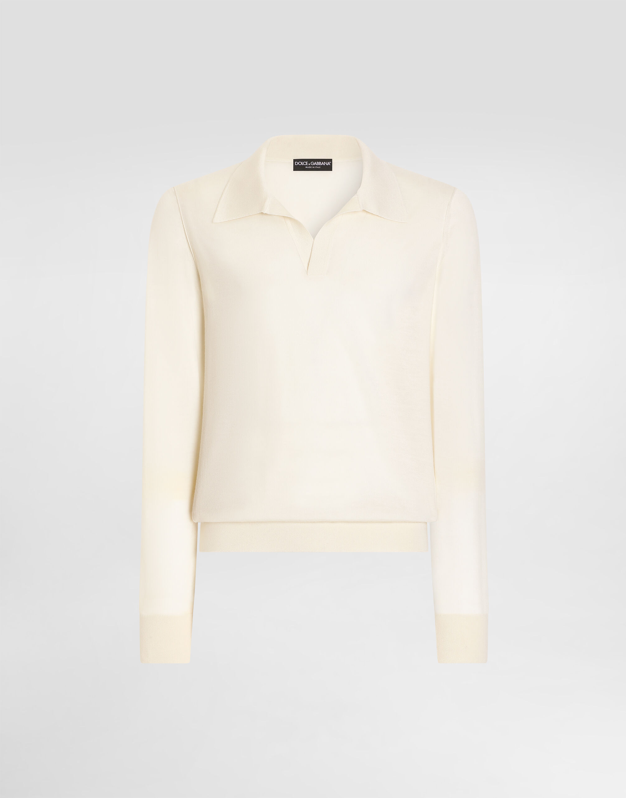 Knit polo shirt