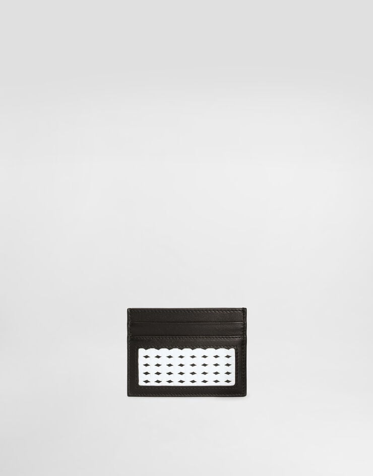Dolce & Gabbana Woven plongé calfskin card holder Multicolor BP0330AN419