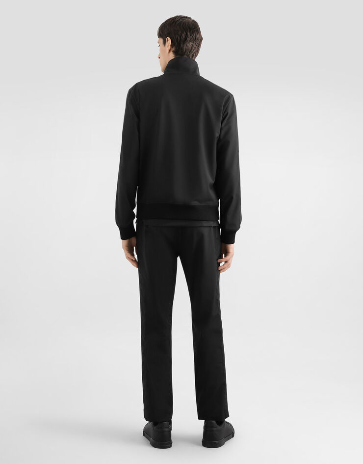 Dolce & Gabbana Wool canvas jacket Black G9BSLTFURK8