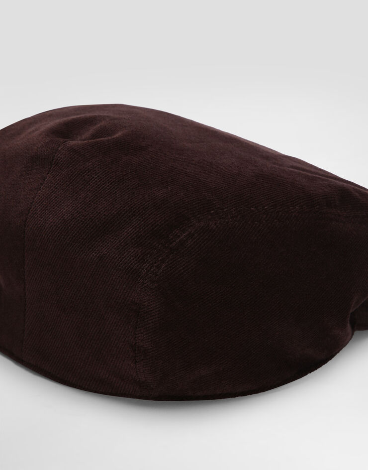 Dolce & Gabbana Velvet flat cap Brown GH587AFUVJF
