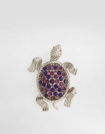 Dolce & Gabbana Sartoria turtle-shaped brooch Silver WPS1A4W1111